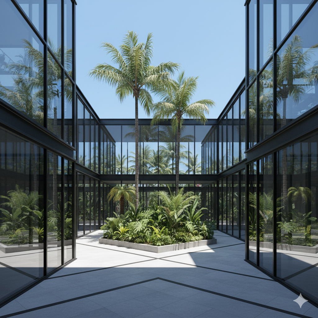 Seddiqi Holding HQ facade at dusk